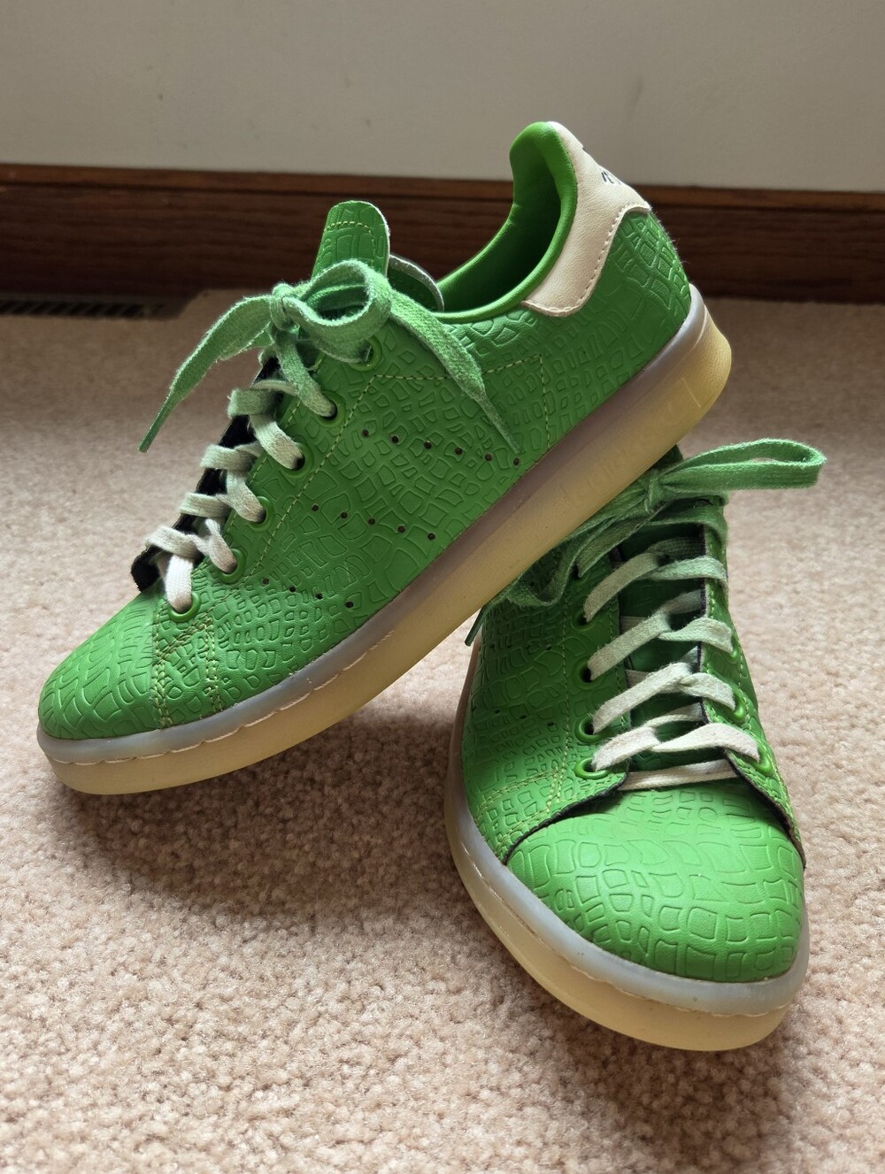 Adidas Toy Story Stan Smith Sneakers "Rex" Youth 4.5 Green Dinosaur Kidcore